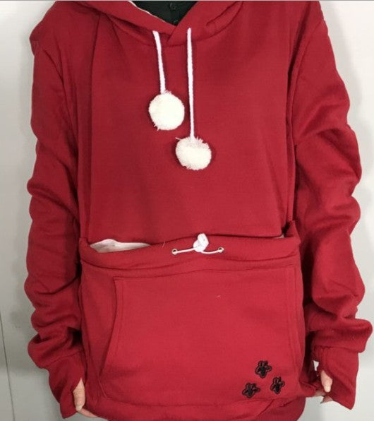 Cute Hoodies Pullover Sweatshirts With Pet Pocket