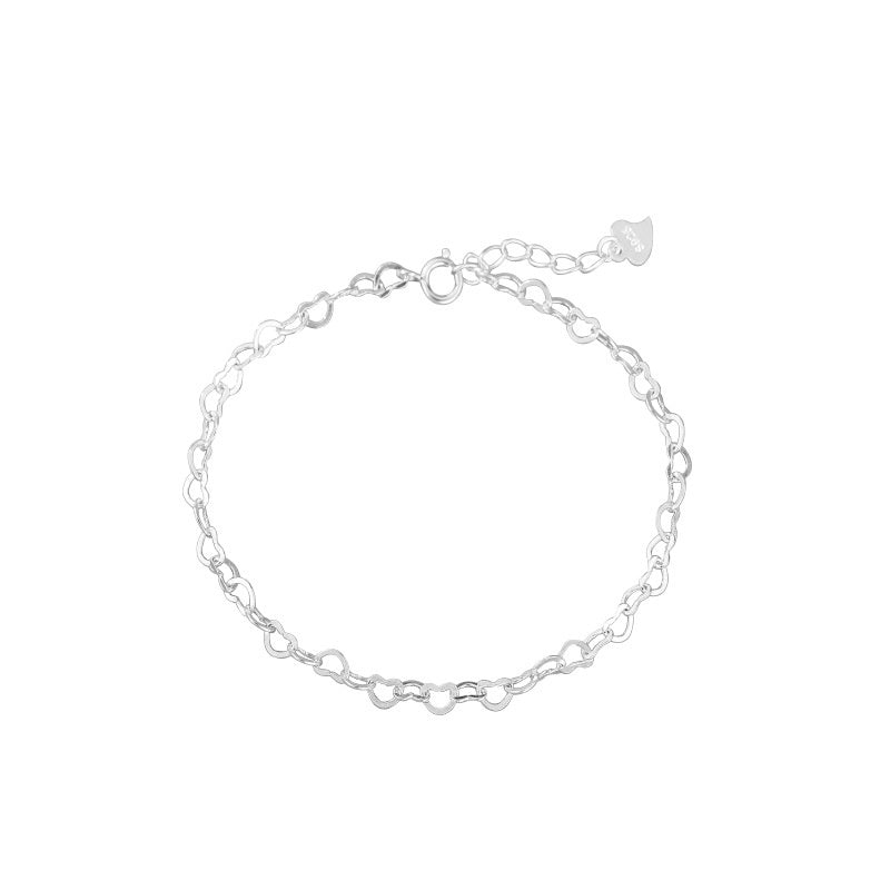 S925 Silver Heart Bracelet