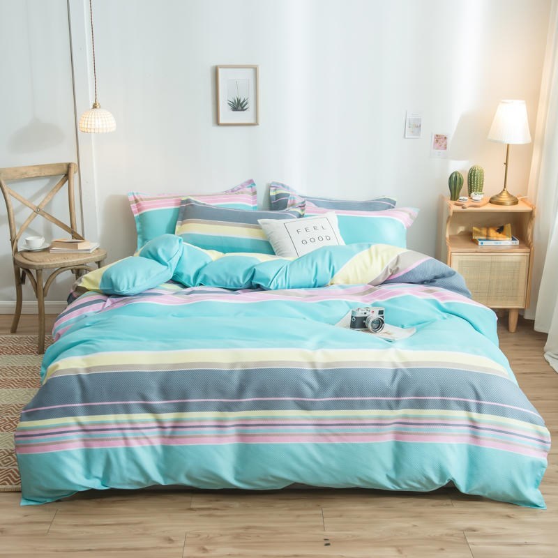 Cover Set Bed Cotton Quilt Bedsheet Bedding - Totta Fashion 