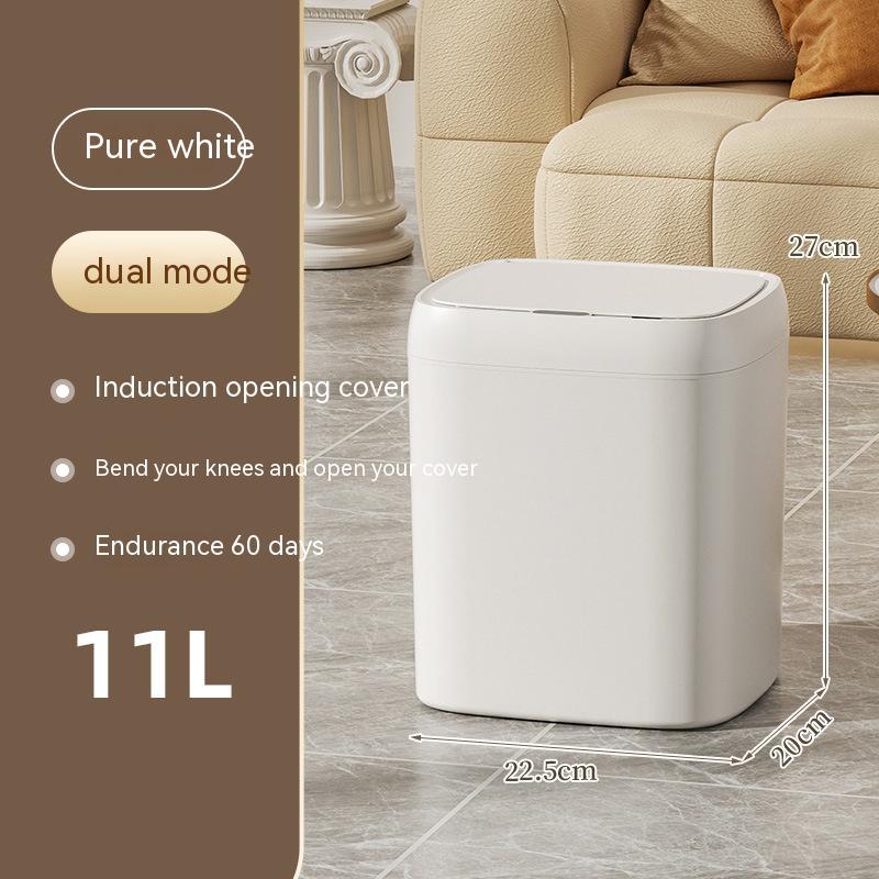 Smart Trash Can With Lid For Bedroom And Living Room Kitchen Storage Box Trash