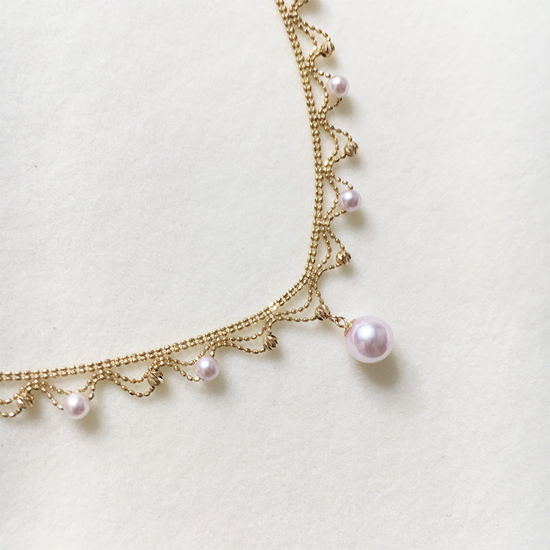 18k Gold Pearl Necklace