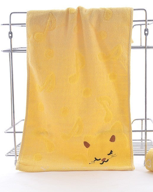 Fiber Kitten Face Bath Towels - Totta Fashion 