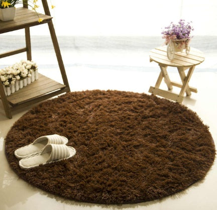 Round Rug Carpets For Living Room Decor Faux Fur Carpet Kids Room Long Plush Rugs For Bedroom - Totta Fashion 