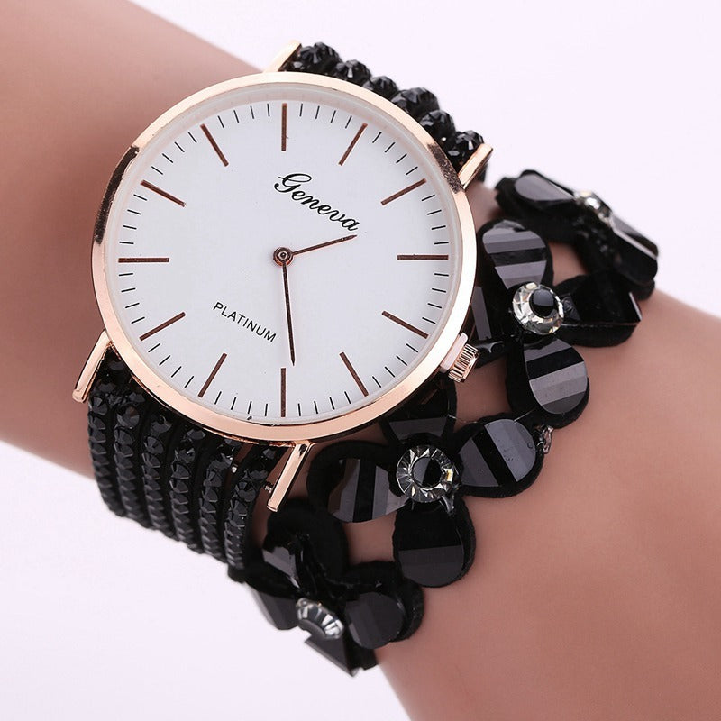 Fashion Watches Women Dress Elegant Quartz Bracelet Ladies Watch Crystal Diamond