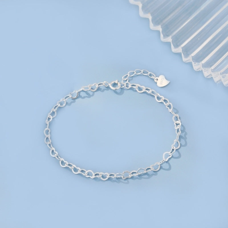 S925 Silver Heart Bracelet