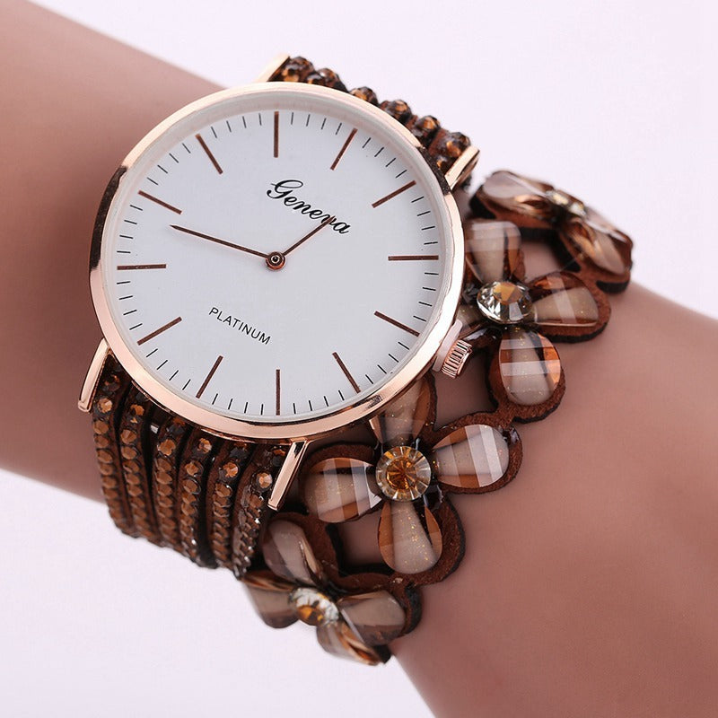 Fashion Watches Women Dress Elegant Quartz Bracelet Ladies Watch Crystal Diamond