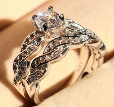 wedding ring set men and women couple ring jewelry