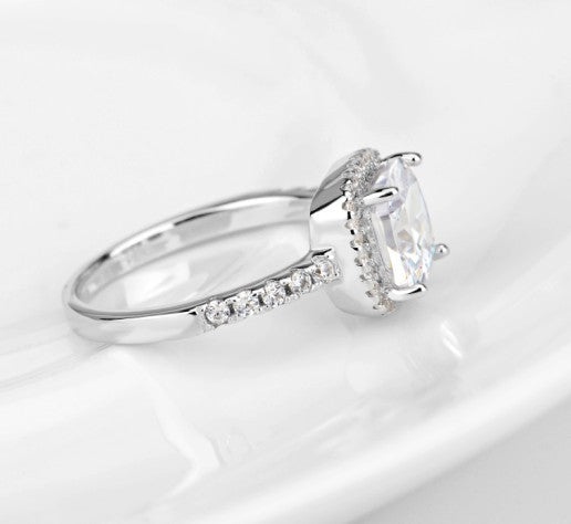 925 Sterling Silver Diamond Ring