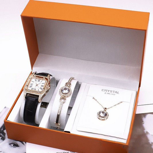 Wrist Watch Set Watches Women's New Necklace Bracelets Wristwatches 