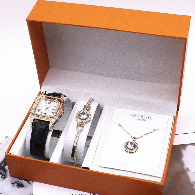 Wrist Watch Set Watches Women's New Necklace Bracelets Wristwatches