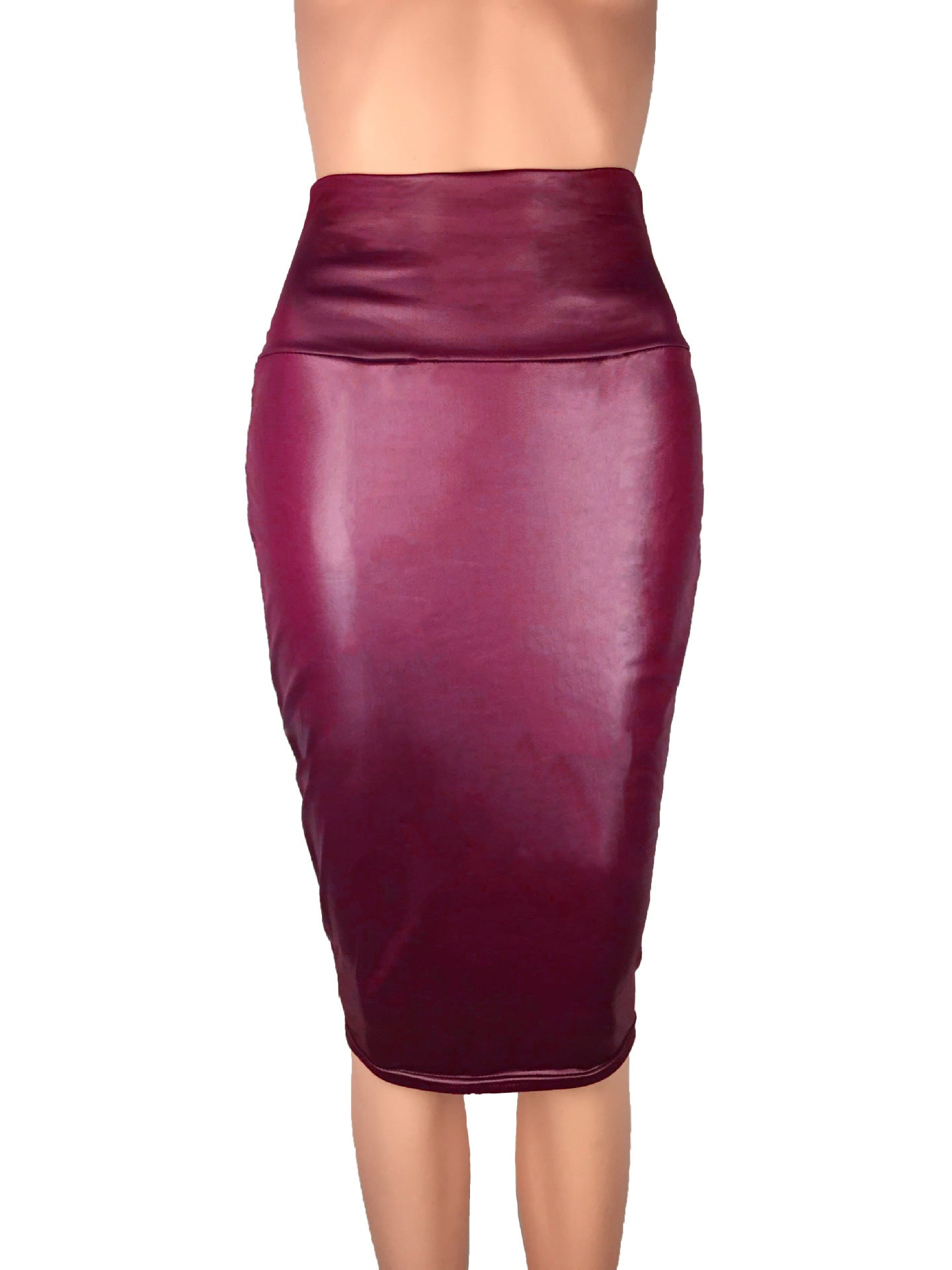 High Waist Bodycon Skirt Solid Sexy OL Office Skirts