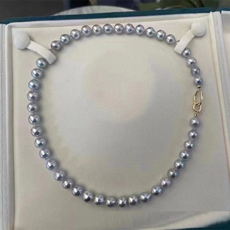 Silver Pearls Necklace