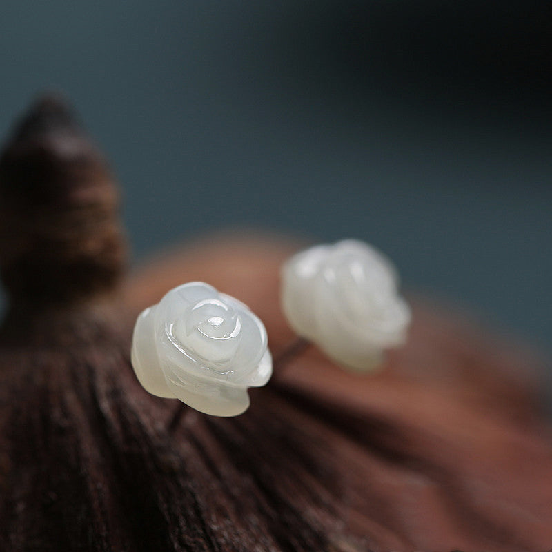 Sterling Silver  Flower Earrings