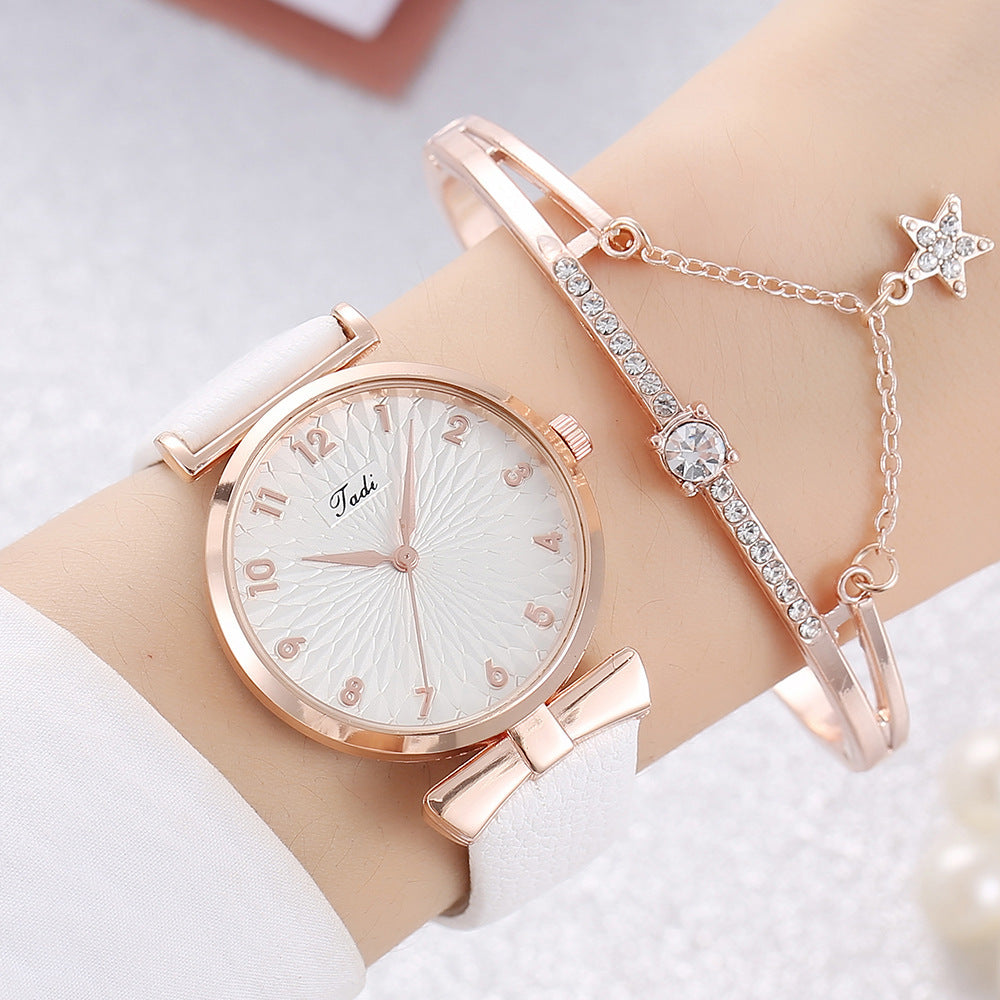 Student New Watch Set Fashion Bracelet Set Watch