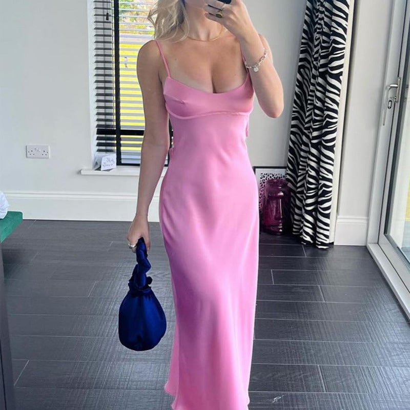 Long Dresses Elegant Sleeveless Party Dresses Sexy Casual Backless Dresses - Totta Fashion 