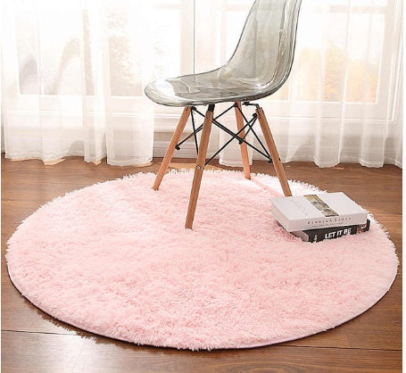 Round Rug Carpets For Living Room Decor Faux Fur Carpet Kids Room Long Plush Rugs For Bedroom - Totta Fashion 