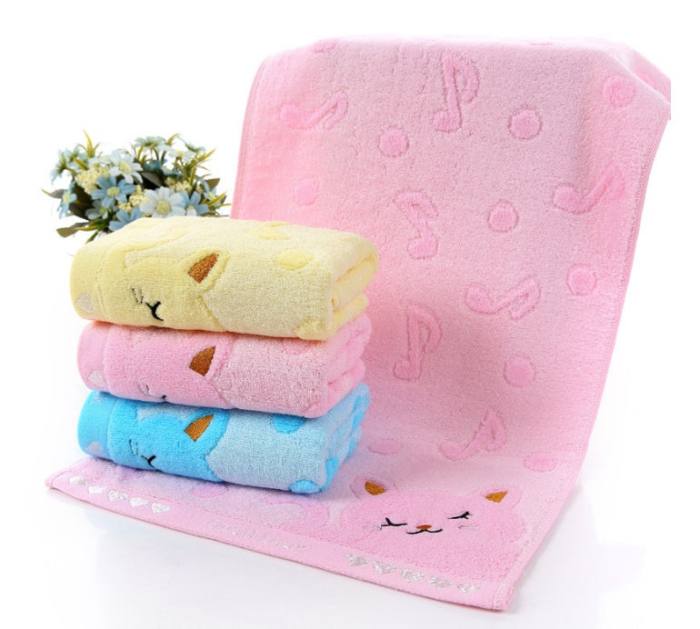 Fiber Kitten Face Bath Towels - Totta Fashion 