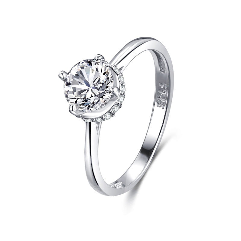 S925 Silver Diamond Ring