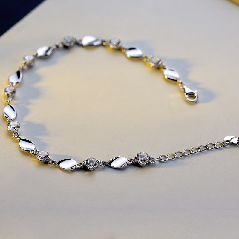 Diamond 925 sterling silver bracelet