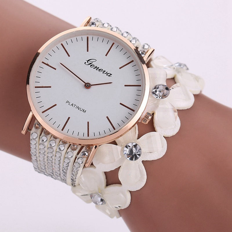 Fashion Watches Women Dress Elegant Quartz Bracelet Ladies Watch Crystal Diamond