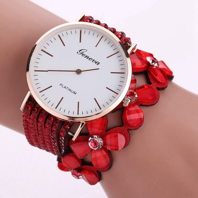 Fashion Watches Women Dress Elegant Quartz Bracelet Ladies Watch Crystal Diamond