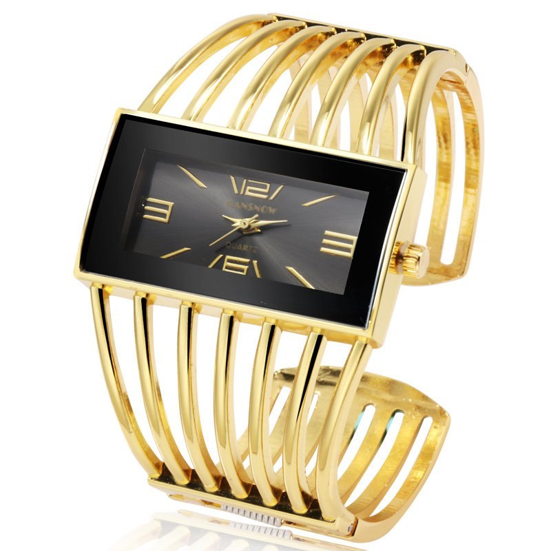 Luxury Fashion Rose Gold Bangle Bracelet Watch Women Dress