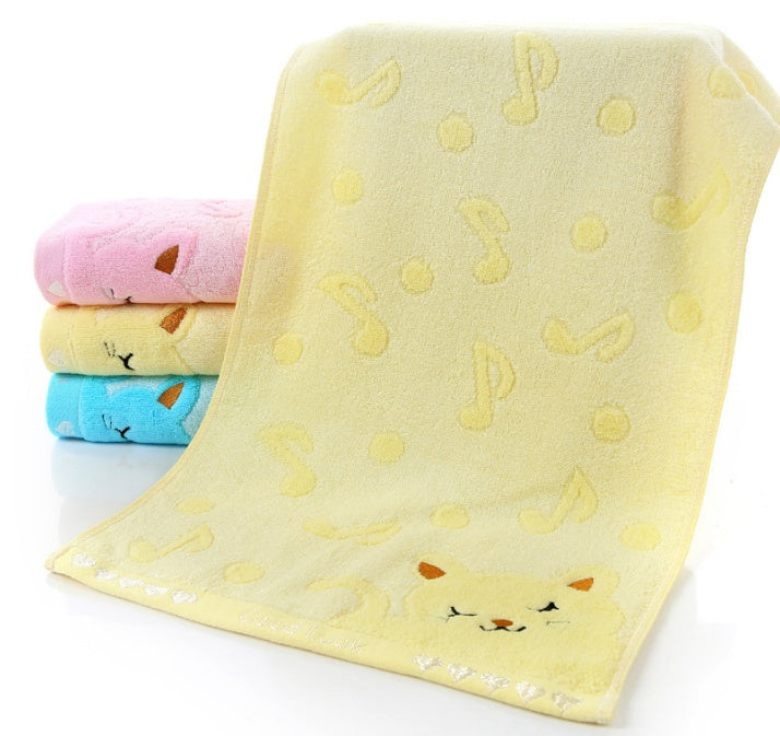 Fiber Kitten Face Bath Towels - Totta Fashion 