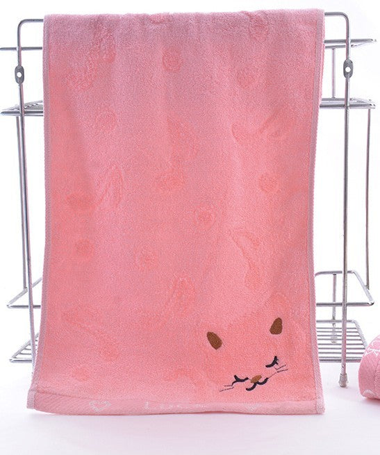 Fiber Kitten Face Bath Towels - Totta Fashion 