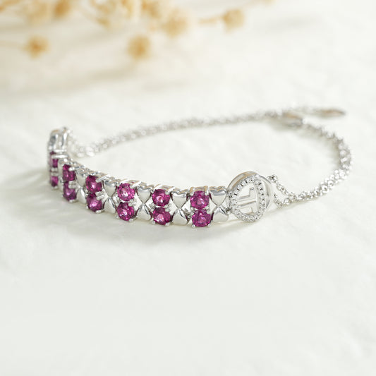 S925 Sterling Silver Bracelet Women Fashion Zircon Luxury 