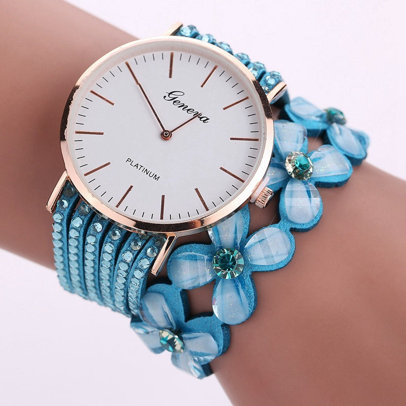 Fashion Watches Women Dress Elegant Quartz Bracelet Ladies Watch Crystal Diamond