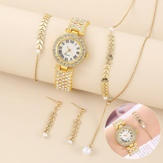 Diamond Women Watches Luxury Fashion Quartz Bracelet Wrist Watch 