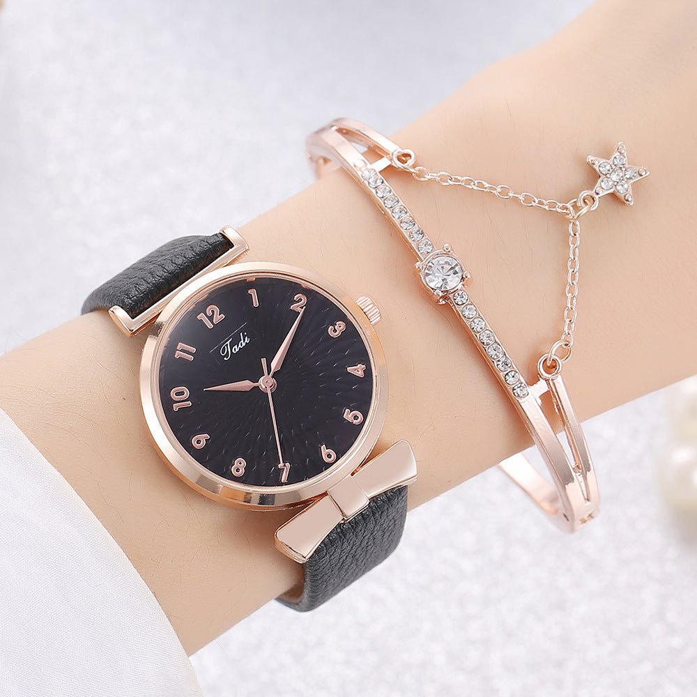 Student New Watch Set Fashion Bracelet Set Watch