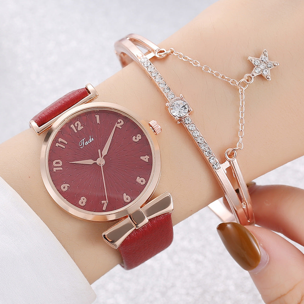 Student New Watch Set Fashion Bracelet Set Watch