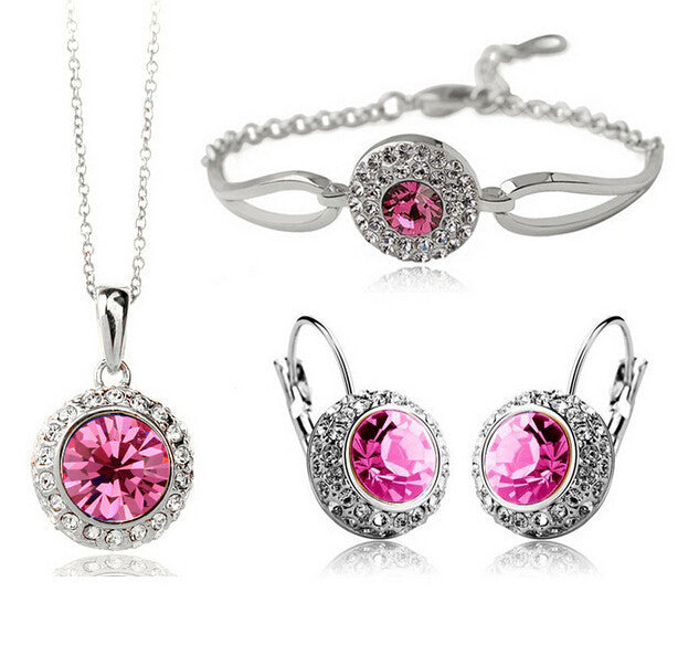 Fashion Jewelry Bridal Jewelry Suit Necklace Bracelet Rings