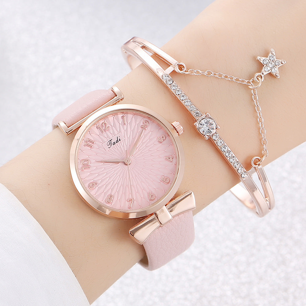 Student New Watch Set Fashion Bracelet Set Watch