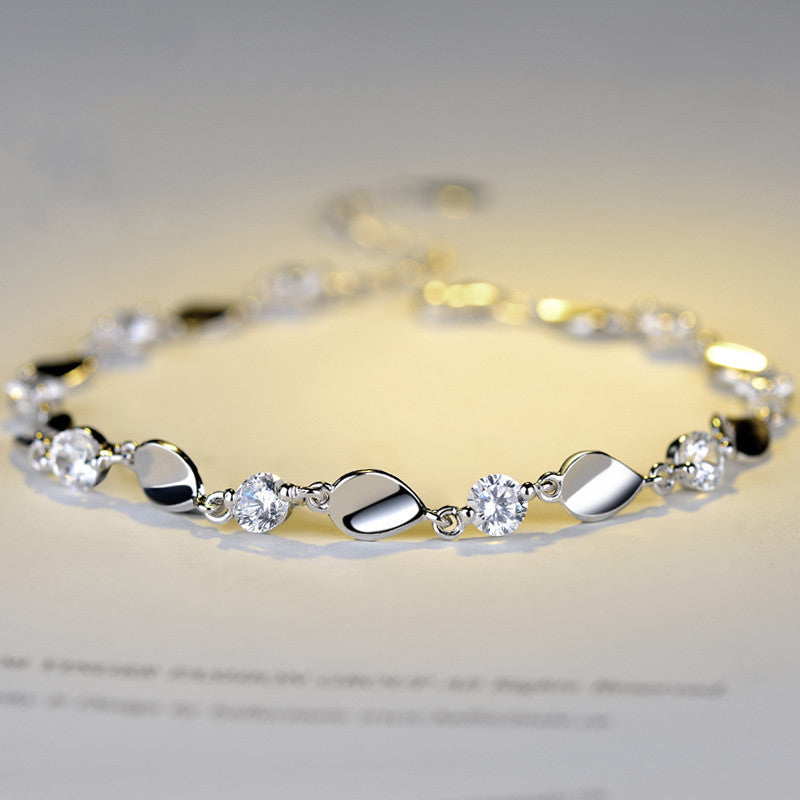 Diamond 925 sterling silver bracelet