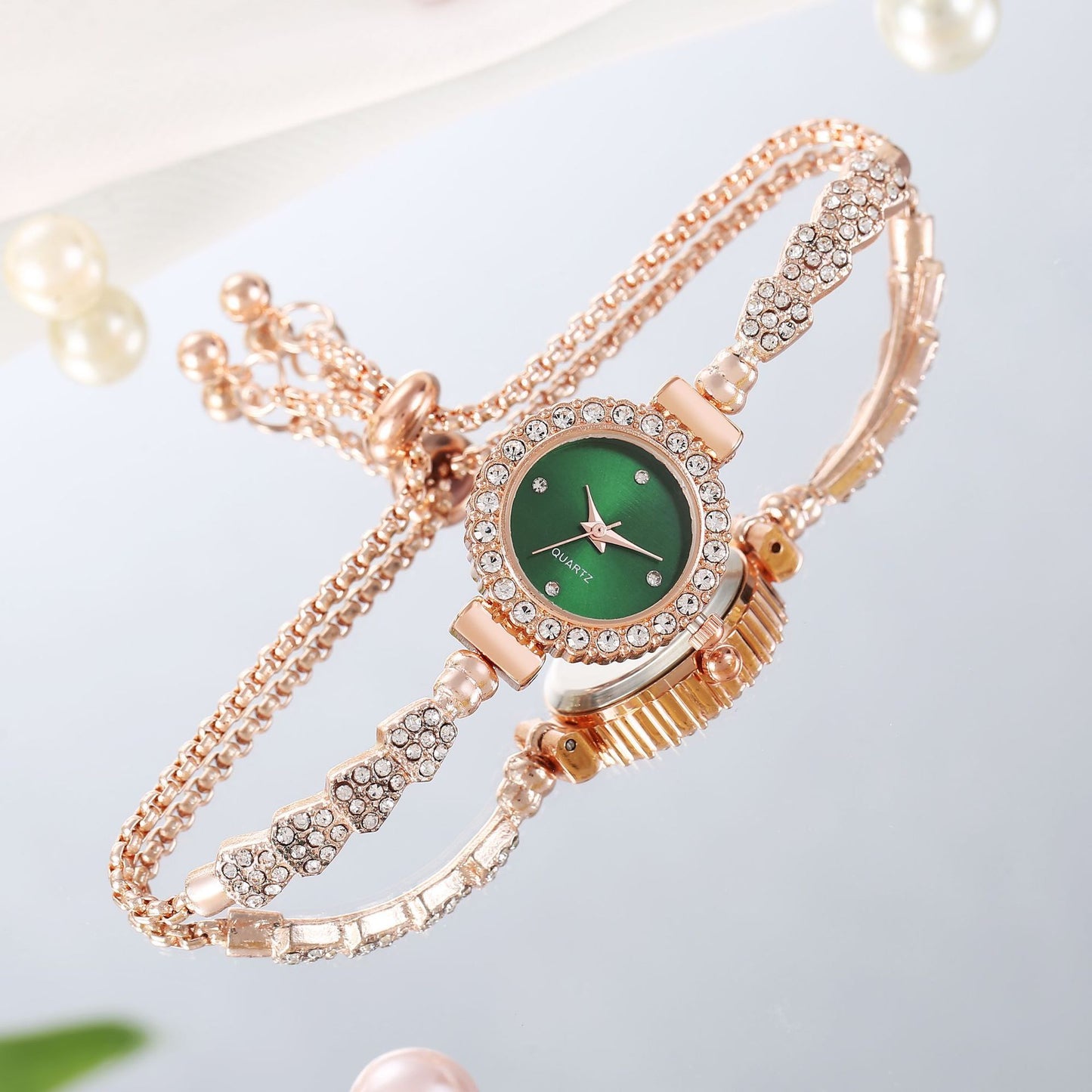 Fashion Luxury Women's Watch Gold Fine Strap Bracelet Watch