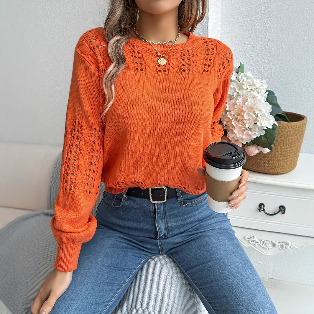 Sleeve Pullover Sweaters Women's Clothing