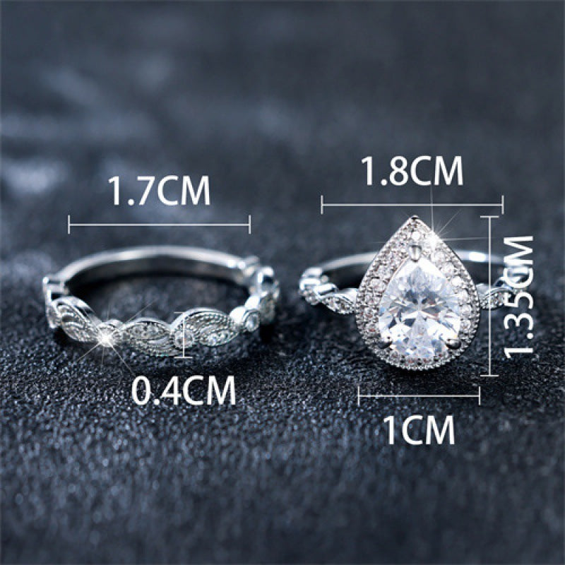 Luxury Water Drop Shape Ring