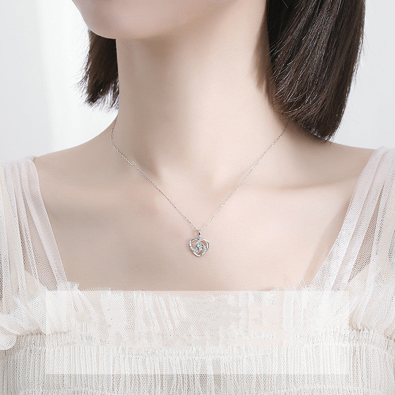 Luxury Platinum Moissanite Collar Necklace