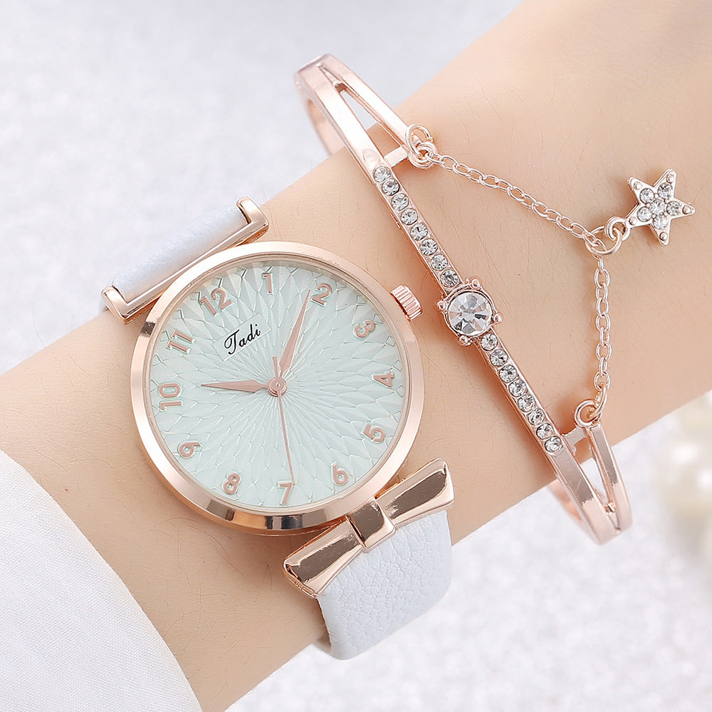 Student New Watch Set Fashion Bracelet Set Watch