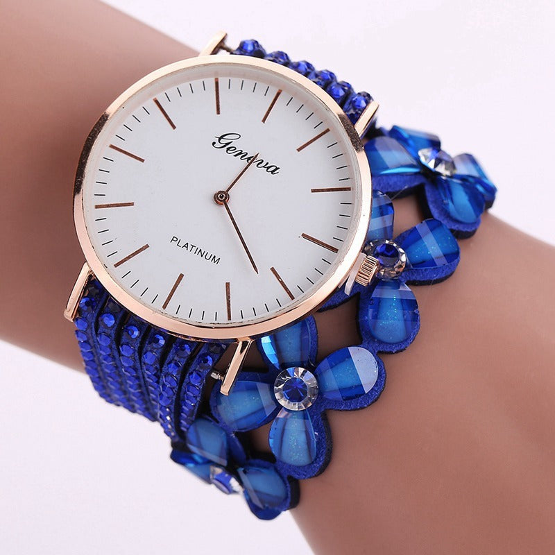 Fashion Watches Women Dress Elegant Quartz Bracelet Ladies Watch Crystal Diamond