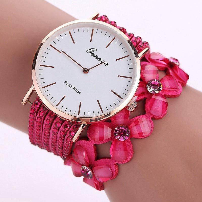 Fashion Watches Women Dress Elegant Quartz Bracelet Ladies Watch Crystal Diamond