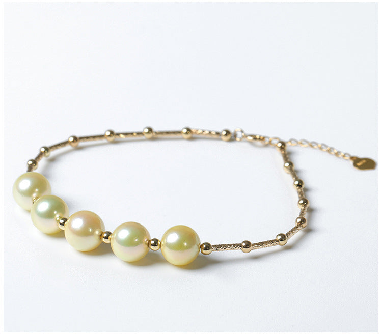 Light Gold Pearl Bracelet