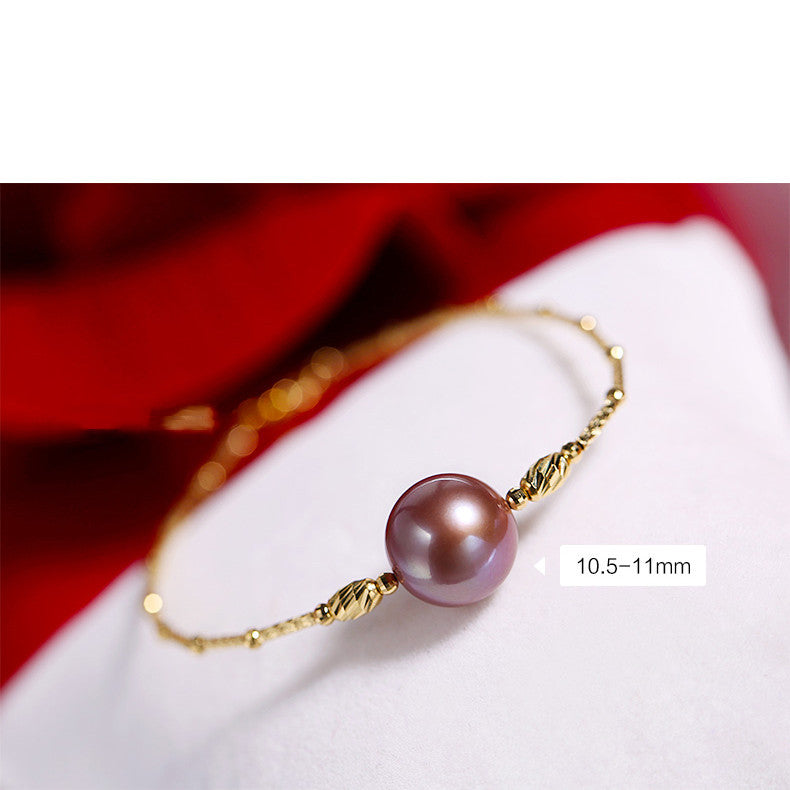 Purple Freshwater Pearl Bracelet