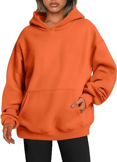 Women's Hoodies With Pockets Fashion Solid Sweatshirt