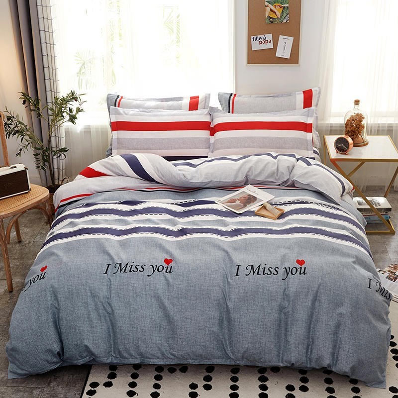 Cover Set Bed Cotton Quilt Bedsheet Bedding - Totta Fashion 