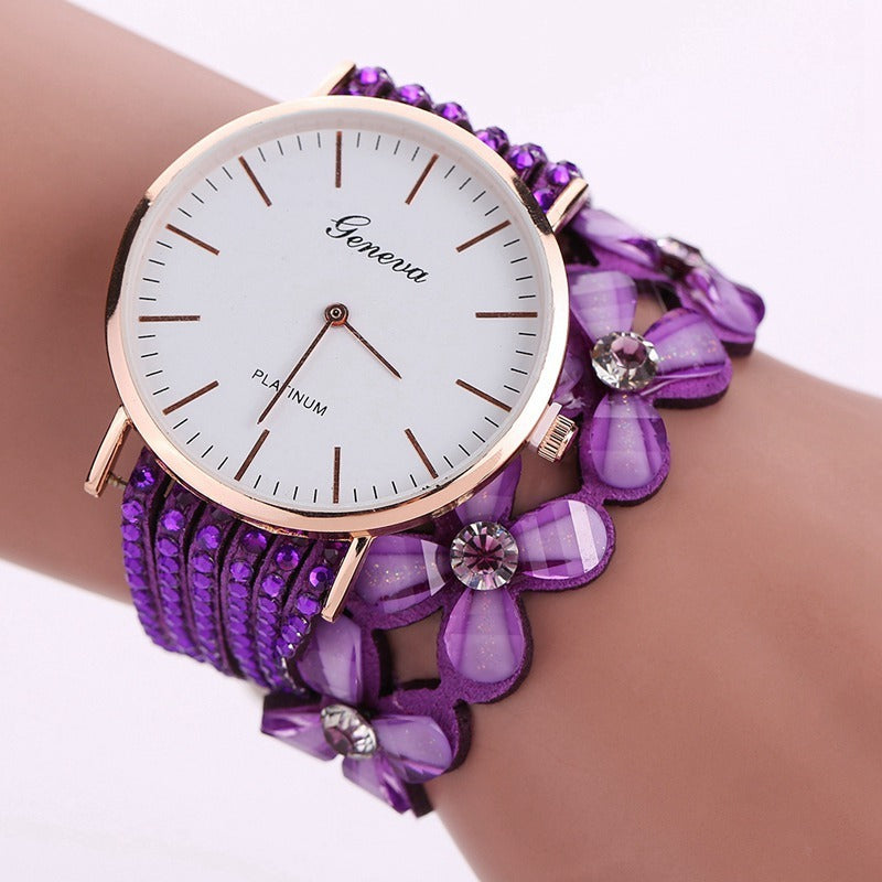 Fashion Watches Women Dress Elegant Quartz Bracelet Ladies Watch Crystal Diamond