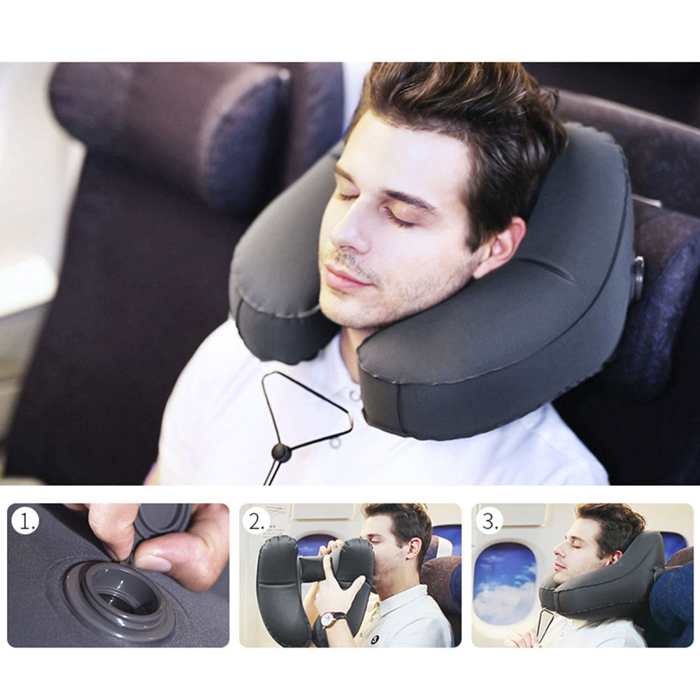 Pillow Folding  Car Seat Office Airplane Sleeping Cushion Pillows - Totta Fashion 