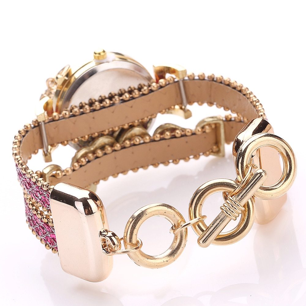 Women Bracelet Watches Watch Rhinestones Clock Women Fashion Dress